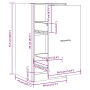 Armario botiquín madera ingeniería roble artisian 40x41x77,5 cm by , Lockers and storage cabinets - Ref: Foro24-855195, Price...
