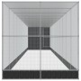 Pajarera con extensión acero plateado 1244x203x216 cm by , Feet and bird cages - Ref: Foro24-3214262, Price: 1,00 €, Discount: %