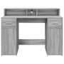Escritorio con LED madera ingeniería gris sonoma 120x55x91 cm von , Schreibtische - Ref: Foro24-3309416, Preis: 203,66 €, Rab...
