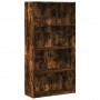 Estantería madera de ingeniería roble ahumado 80x30x152 cm de , Librerías y estanterías - Ref: Foro24-857944, Precio: 63,14 €...