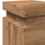 Mesilla de noche con LED madera marrón roble 35x39x55 cm von , Nachttische - Ref: Foro24-857656, Preis: 71,87 €, Rabatt: %