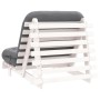 Futón sofá cama con colchón madera maciza blanco 90x206x11 cm by , Futones - Ref: Foro24-846762, Price: 232,48 €, Discount: %