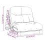 Futón sofá cama con colchón madera maciza blanco 90x206x11 cm by , Futones - Ref: Foro24-846762, Price: 232,48 €, Discount: %