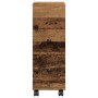 Armario de baño estrecho con ruedas madera envejecida von , Schließfächer und Lagerschränke - Ref: Foro24-855239, Preis: 56,7...