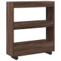 Carro de almacenaje estrecho 3 niveles madera marrón roble von , Küchen- und Speisewagen - Ref: Foro24-855247, Preis: 50,47 €...