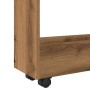 Carro de almacenaje estrecho 3 niveles madera roble artisian von , Küchen- und Speisewagen - Ref: Foro24-855258, Preis: 58,55...