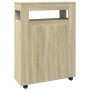 Armario de baño estrecho con ruedas madera roble Sonoma by , Lockers and storage cabinets - Ref: Foro24-855270, Price: 112,82...