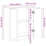 Aparador de madera de ingeniería envejecida 60x30x70 cm by , Sideboards - Ref: Foro24-856832, Price: 74,63 €, Discount: %
