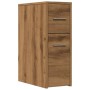 Armario de baño estrecho con ruedas madera roble artisian by , Lockers and storage cabinets - Ref: Foro24-855285, Price: 76,3...