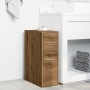 Armario de baño estrecho con ruedas madera roble artisian by , Lockers and storage cabinets - Ref: Foro24-855285, Price: 76,3...