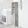 Armario de baño estrecho con ruedas madera gris hormigón by , Lockers and storage cabinets - Ref: Foro24-855298, Price: 89,67...
