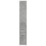 Armario de baño estrecho con ruedas madera gris hormigón by , Lockers and storage cabinets - Ref: Foro24-855298, Price: 89,67...