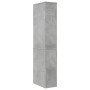 Armario de baño estrecho con ruedas madera gris hormigón by , Lockers and storage cabinets - Ref: Foro24-855298, Price: 89,67...