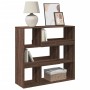 Separador de ambientes madera marrón roble 100x33x94,5 cm by , Bookcases and shelves - Ref: Foro24-3309480, Price: 76,11 €, D...
