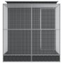 Pajarera con extensión acero plateado 209x203x216 cm von , Füße und Vogelkäfige - Ref: Foro24-3216426, Preis: 573,94 €, Rabat...