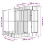 Pajarera con extensión acero plateado 209x203x216 cm von , Füße und Vogelkäfige - Ref: Foro24-3216426, Preis: 573,94 €, Rabat...