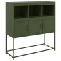 Aparador de acero laminado en frío verde oliva 100,5x39x107 cm by , Sideboards - Ref: Foro24-846594, Price: 140,19 €, Discoun...