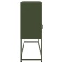 Aparador de acero laminado en frío verde oliva 100,5x39x107 cm by , Sideboards - Ref: Foro24-846594, Price: 140,19 €, Discoun...