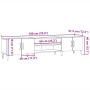 Mueble de TV madera de ingeniería roble artisian 180x31,5x40 cm von , TV-Möbel - Ref: Foro24-857144, Preis: 125,28 €, Rabatt: %