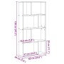 Estantería de madera de ingeniería marrón roble 60x20x120 cm by , Bookcases and shelves - Ref: Foro24-858153, Price: 74,68 €,...