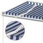 Toldo manual retráctil con LED azul y blanco 400x350 cm de vidaXL, Toldos - Ref: Foro24-3068981, Precio: 375,03 €, Descuento: %