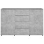 Aparador de madera contrachapada gris hormigón 120x35,5x75 cm by , Sideboards - Ref: Foro24-801332, Price: 182,69 €, Discount: %