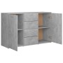 Aparador de madera contrachapada gris hormigón 120x35,5x75 cm by , Sideboards - Ref: Foro24-801332, Price: 182,69 €, Discount: %