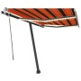 Toldo retráctil manual con LED naranja y marrón 350x250 cm de vidaXL, Toldos - Ref: Foro24-3069725, Precio: 501,91 €, Descuen...