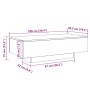 Mesa de centro madera ingeniería roble artisan 100x49,5x31 cm von , Couchtisch - Ref: Foro24-856405, Preis: 72,70 €, Rabatt: %