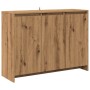 Aparador de madera de ingeniería roble artisan 102x33x75 cm von , Sideboards - Ref: Foro24-856781, Preis: 117,26 €, Rabatt: %
