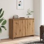 Aparador de madera de ingeniería roble artisan 102x33x75 cm von , Sideboards - Ref: Foro24-856781, Preis: 117,26 €, Rabatt: %