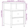 Mesitas de noche 2 uds madera roble artisan 34x35,5x50 cm de , Mesitas de noche - Ref: Foro24-857261, Precio: 120,09 €, Descu...