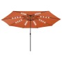 Sombrilla de jardín con luces LED terracota 400 cm von , Sonnenschirme - Ref: Foro24-312535, Preis: 109,44 €, Rabatt: %