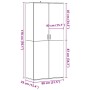 Mueble zapatero madera de ingeniería roble artisan 80x39x178 cm von , Schuhregale und Schuhorganisatoren - Ref: Foro24-856045...
