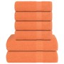 Juego de toallas 6 piezas 100% algodón naranja 360 gsm von , Toallas de baño y manoplas - Ref: Foro24-137088, Preis: 37,34 €,...