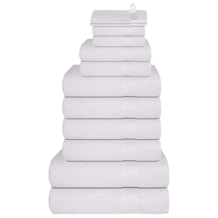 Juego de toallas 12 piezas 100% algodón blanco 360 gsm von , Toallas de baño y manoplas - Ref: Foro24-137095, Preis: 49,54 €,...