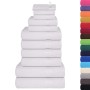Juego de toallas 12 piezas 100% algodón blanco 360 gsm von , Toallas de baño y manoplas - Ref: Foro24-137095, Preis: 49,54 €,...