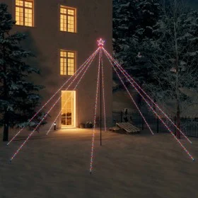 Luces árbol de Navidad interior exterior 800 LED colores 5 m de vidaXL, Arboles de navidad - Ref: Foro24-328756, Precio: 103,...