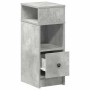 Mesilla de noche con cajón gris hormigón 25x31x66 cm by , Nightstands - Ref: Foro24-858620, Price: 60,19 €, Discount: %