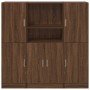 Set de muebles de cocina 3 pzas madera ingeniería roble marrón von , Regale und Regale - Ref: Foro24-3324157, Preis: 268,98 €...