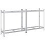 Estantería de 2 capas para neumáticos 2 uds Plata 110x40x109 cm de , Estanterías industriales - Ref: Foro24-4016967, Precio: ...