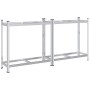 Estantería de 2 capas para neumáticos 2 uds Plata 110x40x109 cm de , Estanterías industriales - Ref: Foro24-4016967, Precio: ...