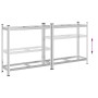 Estantería de 2 capas para neumáticos 2 uds Plata 110x40x109 cm de , Estanterías industriales - Ref: Foro24-4016967, Precio: ...