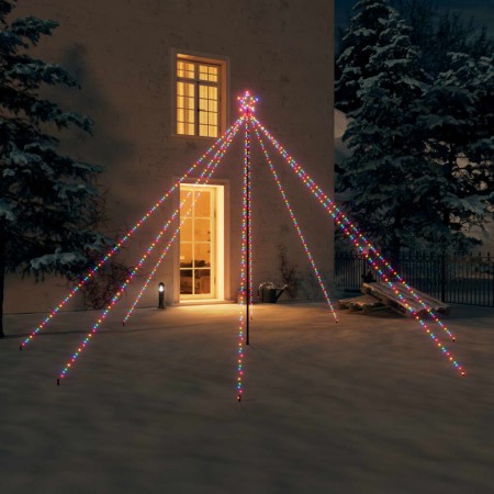 Luces de árbol de Navidad interior 576 LED colorido 3,6 m