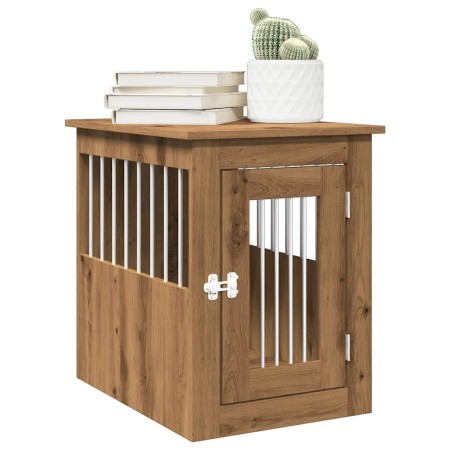 Jaula para perros madera ingeniería roble artesanal 45x62x59cm von , Hundehütten - Ref: Foro24-857637, Preis: 72,61 €, Rabatt: %