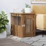 Jaula para perros madera ingeniería roble artesanal 45x62x59cm von , Hundehütten - Ref: Foro24-857637, Preis: 72,61 €, Rabatt: %