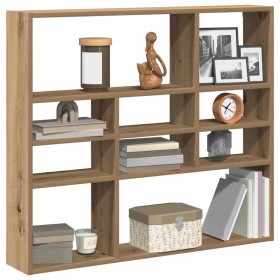 Estante de pared madera ingeniería roble artisian 90x16x78 cm by , Shelves and shelves - Ref: Foro24-856070, Price: 56,34 €, ...