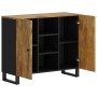 Aparador con 2 puertas madera maciza de mango 90x33x75 cm by , Sideboards - Ref: Foro24-352928, Price: 204,59 €, Discount: %