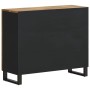 Aparador con 2 puertas madera maciza de mango 90x33x75 cm by , Sideboards - Ref: Foro24-352928, Price: 204,59 €, Discount: %