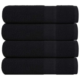 Toallas de ducha 4 uds 100% algodón negro 70x140 cm 360 gsm by , Towels - Ref: Foro24-136954, Price: 36,03 €, Discount: %